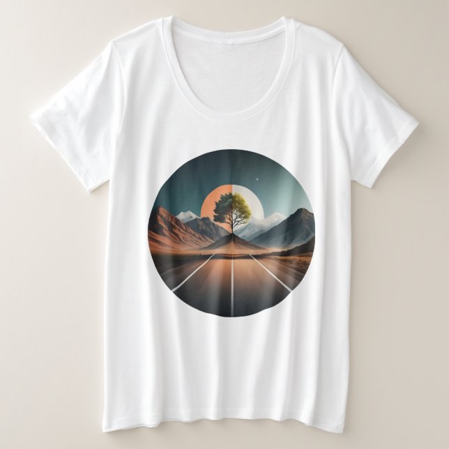 Dessert tree plus size T-Shirt (Design Front)
