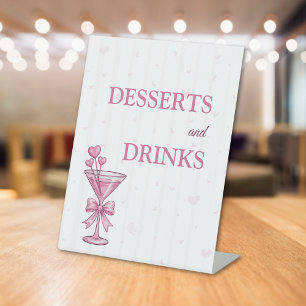 Desserts and Drinks Sign A Tiny Bit Engaged