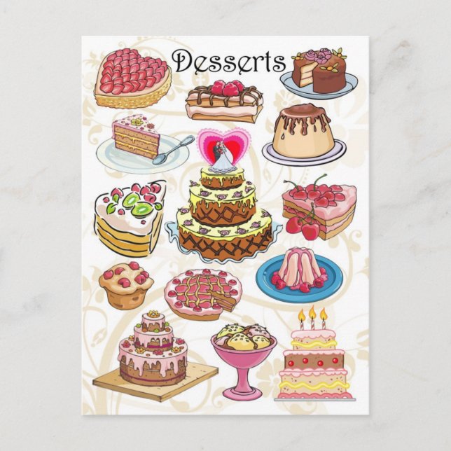 Desserts Postcard (Front)