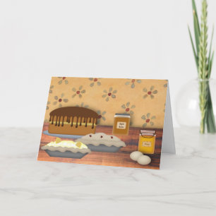 Desserts Thanksgiving Card