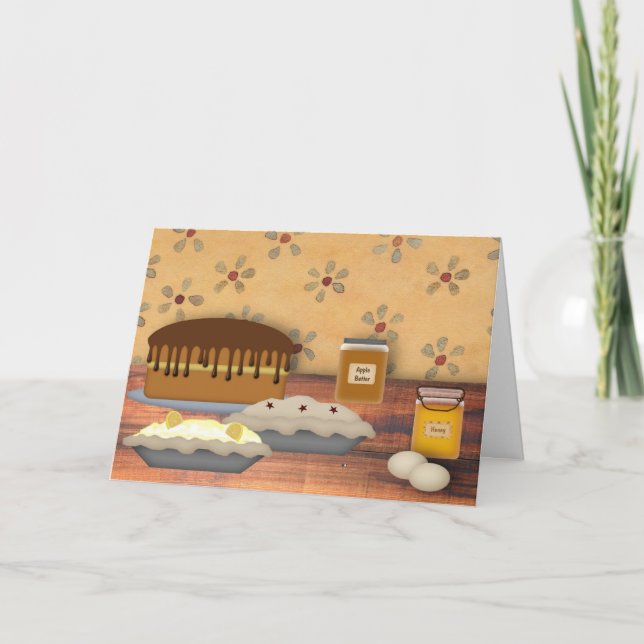 Desserts Thanksgiving Card (Front)