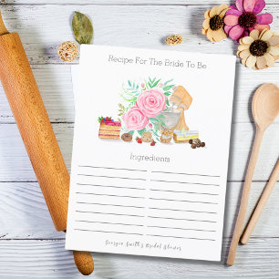 Desserts With Mixer And Roses Bridal Recipes Postcard