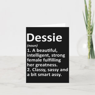 Dessie Definition Personalised Name Funny Christma Card