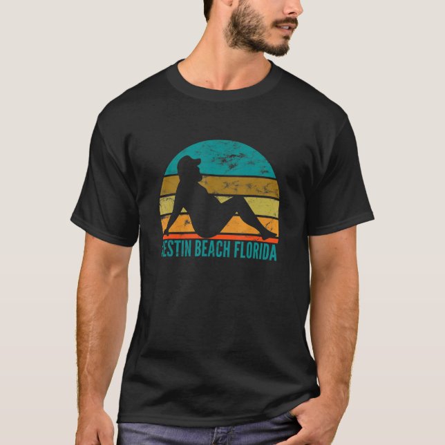 Destin Beach Florida Fat Drinking  2 T-Shirt (Front)