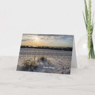 Destin Beach Florida Jetty Sunset Greeting Card