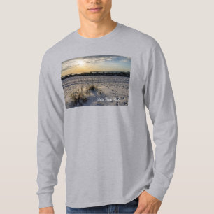 Destin Beach Florida Jetty Sunset Long Sleeve T-Shirt
