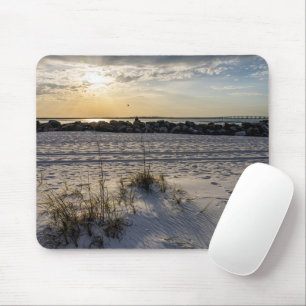 Destin Beach Florida Jetty Sunset Mousepad