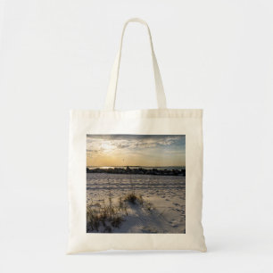 Destin Beach Florida Jetty Sunset Tote Bag