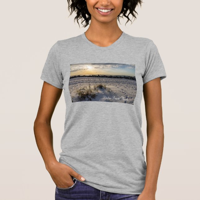 Destin Beach Florida Jetty Sunset Women's Tshirt (Front)
