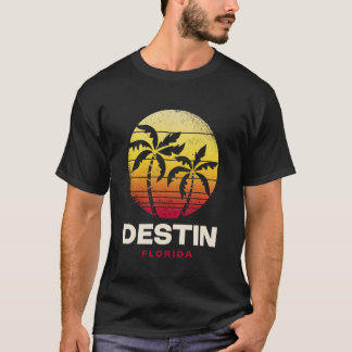 Destin Beach Florida Tropical Destin Sunset Design T-Shirt