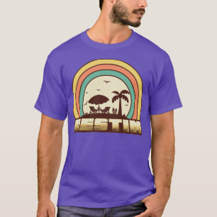 Destin Beach Retro Sunset Style T-Shirt