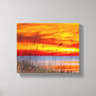 Destin Beach Sunset Canvas Print