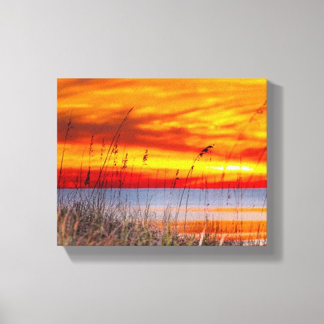 Destin Beach Sunset  Canvas Print (Front)