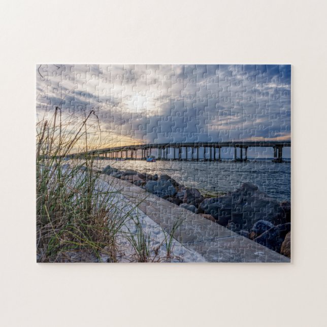 Destin East Pass Sunset Jigsaw Puzzle (Horizontal)