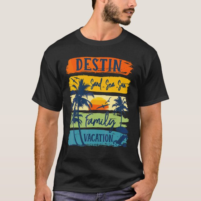 Destin Florida 2022 Matching Family Summer Vacatio T-Shirt (Front)