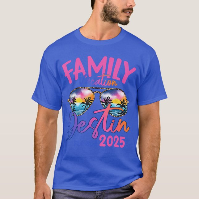 Destin Florida 2025 Sunglasses Vacation Matching F T-Shirt (Front)