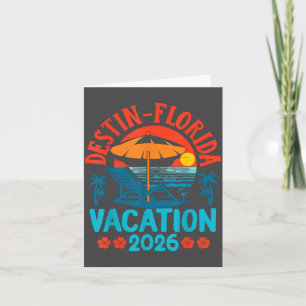 Destin Florida 2026 Family Vacation Beach Summer V Card