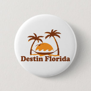 Destin Florida. 6 Cm Round Badge