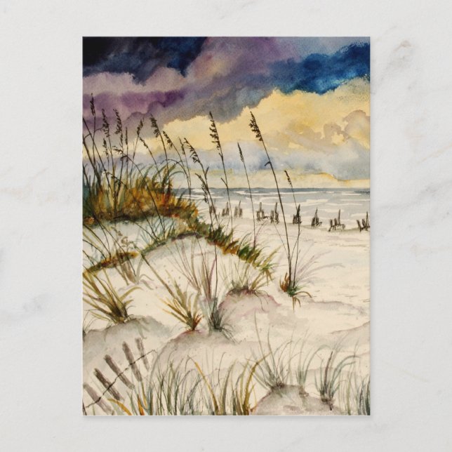 Destin Florida Beach Art Postcard (Front)