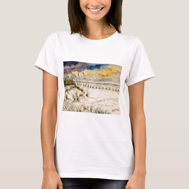 Destin Florida Beach Art T-Shirt (Front)