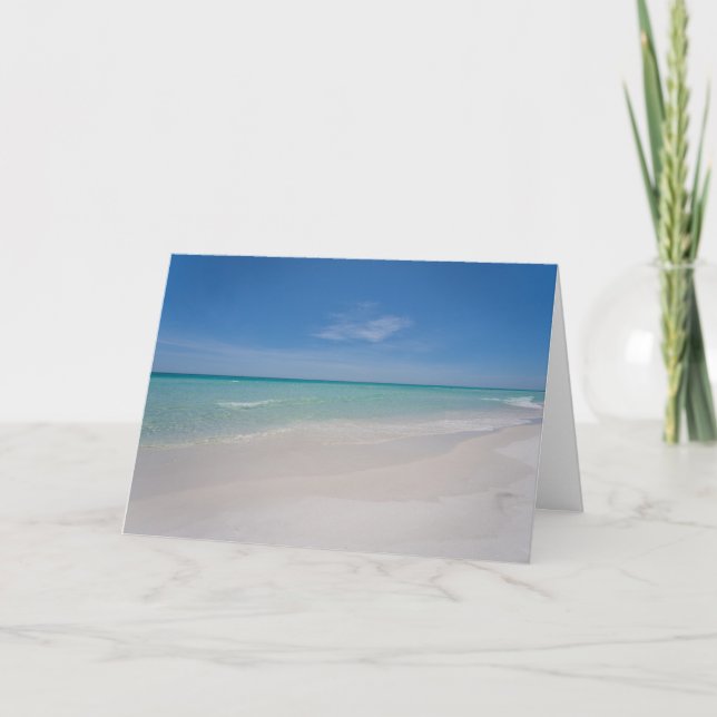 Destin Florida Beach Greeting Card (Front)