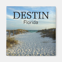 Destin Florida beach pathway sunset magnet