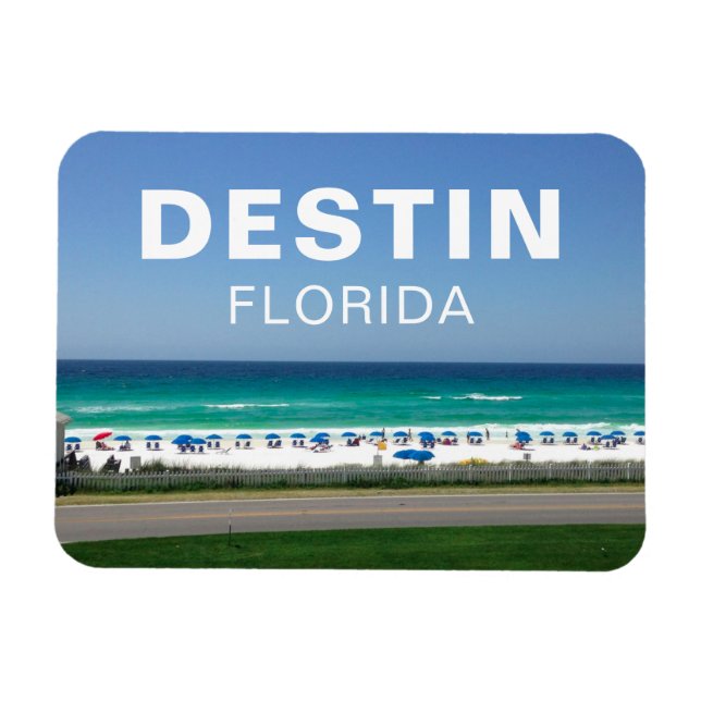 Destin Florida Beach Photography Seaside Vacation Magnet (Horizontal)
