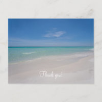 Destin Florida Beach Thank You Postcard