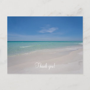 Destin Florida Beach Thank You Postcard