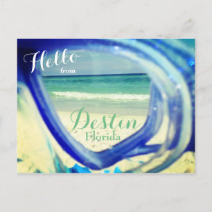 Destin Florida Beach Vacation Postcard