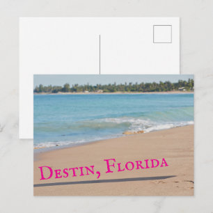 Destin Florida Beautiful Sunset Beach Photograph Postcard