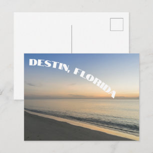 Destin Florida Beautiful Sunset Beach Photograph Postcard