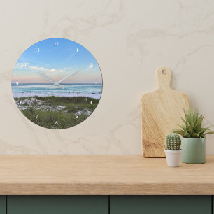 Destin Florida Beautiful Sunset Beach Photography Large Clock