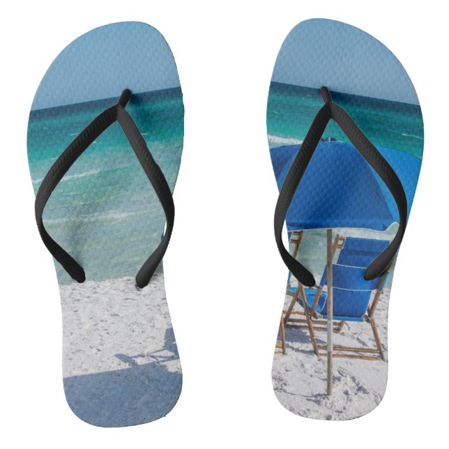 Destin Florida Chairs And Umbrella Flip Flops (Footbed)