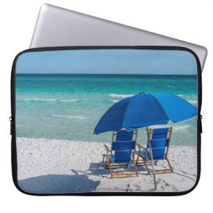 Destin Florida Chairs And Umbrella Laptop Case