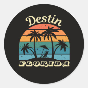 Destin Florida  Classic Round Sticker