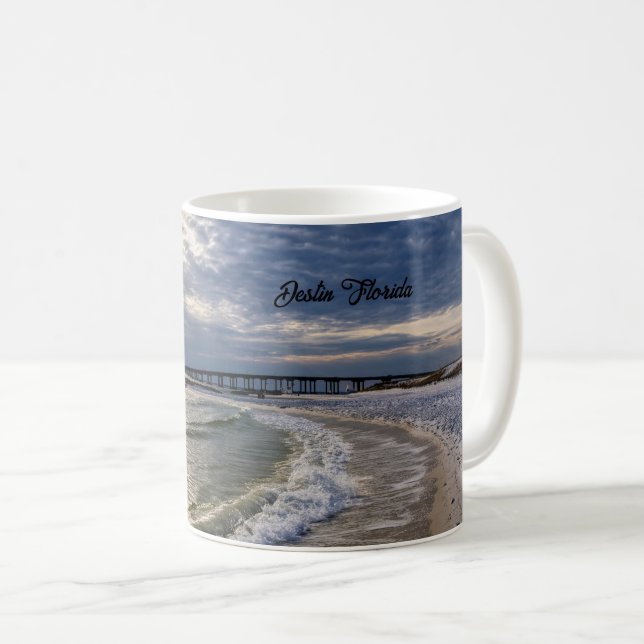 Destin Florida Evening Waves Classic Mug (Front Right)