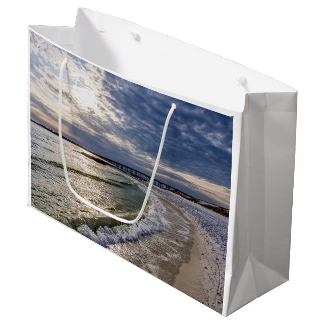 Destin Florida Evening Waves Gift Bag (Front Angled)