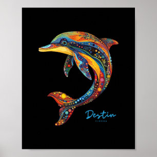 Destin Florida Fl Beach Family Vacation Tropical D Poster