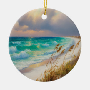 Destin Florida Painting Ceramic Tree Decoration