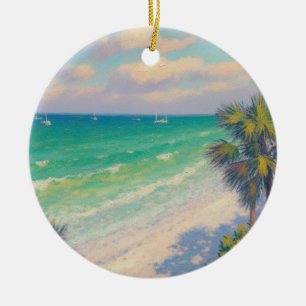 Destin Florida Painting Ceramic Tree Decoration
