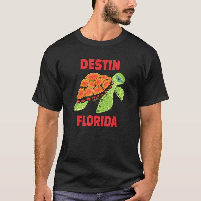 Destin Florida Sea Turtle T-Shirt (Front)