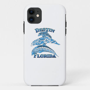 Destin Florida Vacation Tribal Dolphins Case-Mate iPhone Case