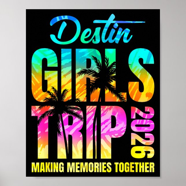Destin Girls Trip 2026 Vacation Weekend Matching Poster (Front)
