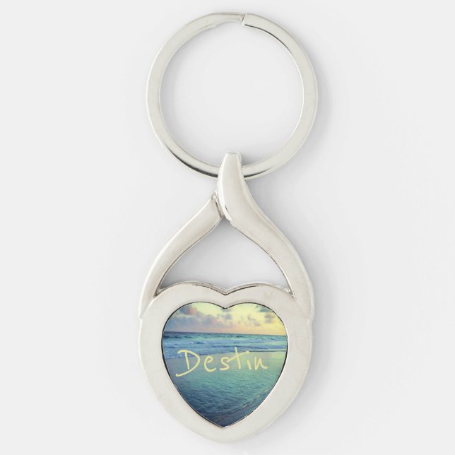 Destin Gulf Shoreline Key Ring (Front)