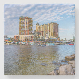 Destin Harbor Boardwalk Stone Coaster