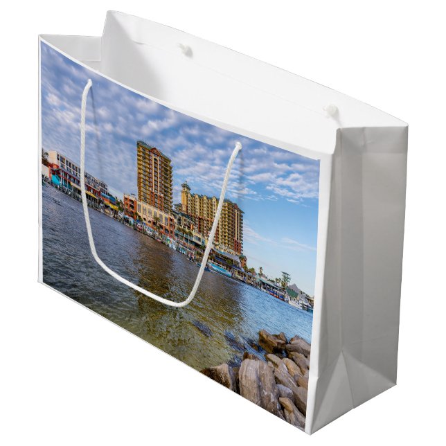 Destin Harbour Boardwalk Gift Bag (Front Angled)