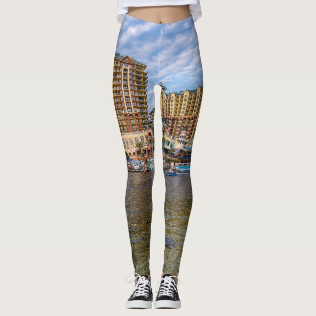 Destin Harbour Boardwalk Leggings (Front)