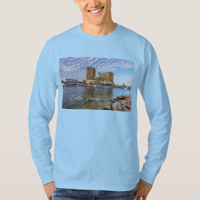 Destin Harbour Boardwalk Long Sleeve Shirt (Front)