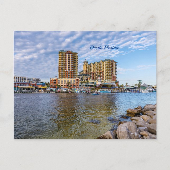 Destin Harbour Boardwalk Post Card (Front)